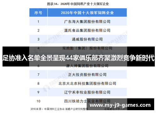 足协准入名单全景呈现44家俱乐部齐聚激烈竞争新时代